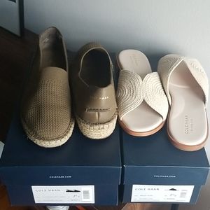 Two pairs of Cole Haan shoes